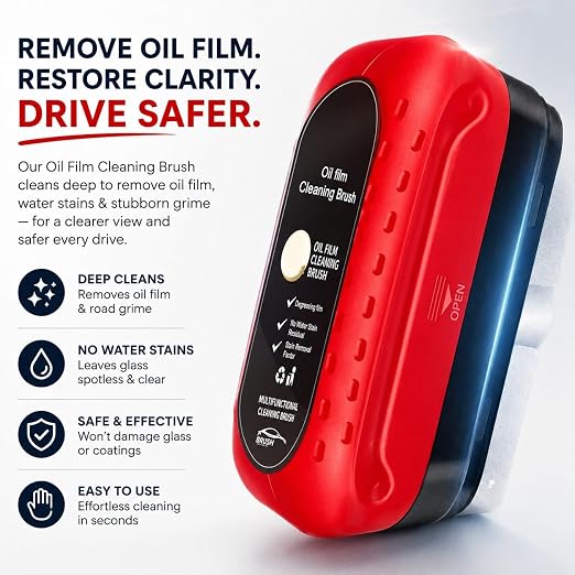 Car Glass Oil Film Remover|Automotive Oil Film Cleaning Brush|Oil Film Cleaning Brush| Oil Film Remover for Car Window|Car Glass Oil Film Cleaner|Glass Oil Film Remover for Car