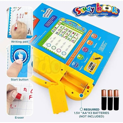 StudyLook Interactive Learning Book, Educational Musical Phonetic Book with Parent-Child Interaction, Electronic ABC Letters Words Numbers Teaching Toy for Kids Age 2+